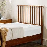 ZINUS Linda Mid Century Wood Platform Bed Frame, Solid Wood Foundation, Wood Slat Support, No Box Spring Needed, Easy Assembly, Twin Zinus