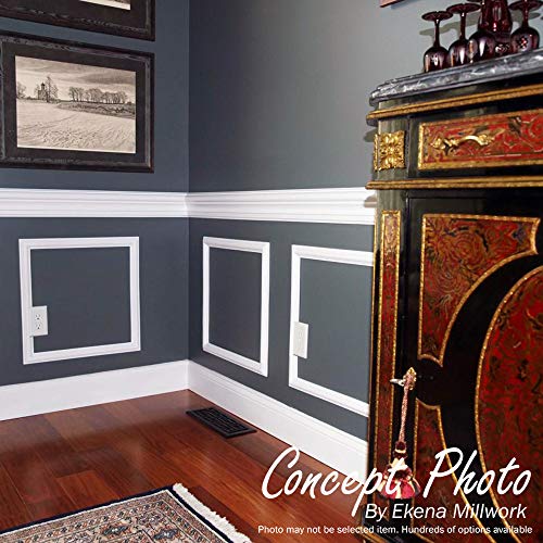 Ekena Millwork PNL16X20AS-02 16"W x 20"H x 1/2"P Ashford Molded Scalloped Wainscot Wall Panel Ekena Millwork