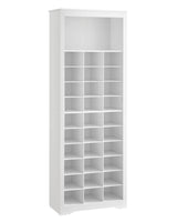 VASAGLE Shoe Storage Cabinet, 10 Tier Shoe Rack Organizer, Holds Up to 30 Pairs of Shoes, for Entryway Bedroom, 12.6 x 24.8 x 73.6 Inches, White ULBS273T14 VASAGLE