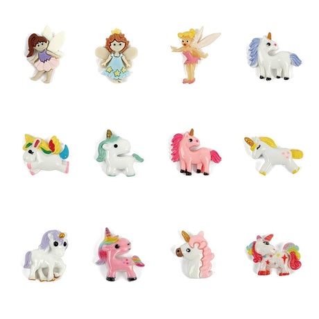 Byncceh Fairy Unicorn Digging Toys for Kids - Premium Excavation Kit,Magical Treasure Hunt Kit with 12 Set, Fairy Unicorn Toys for Girls Party Birthday Gift Byncceh