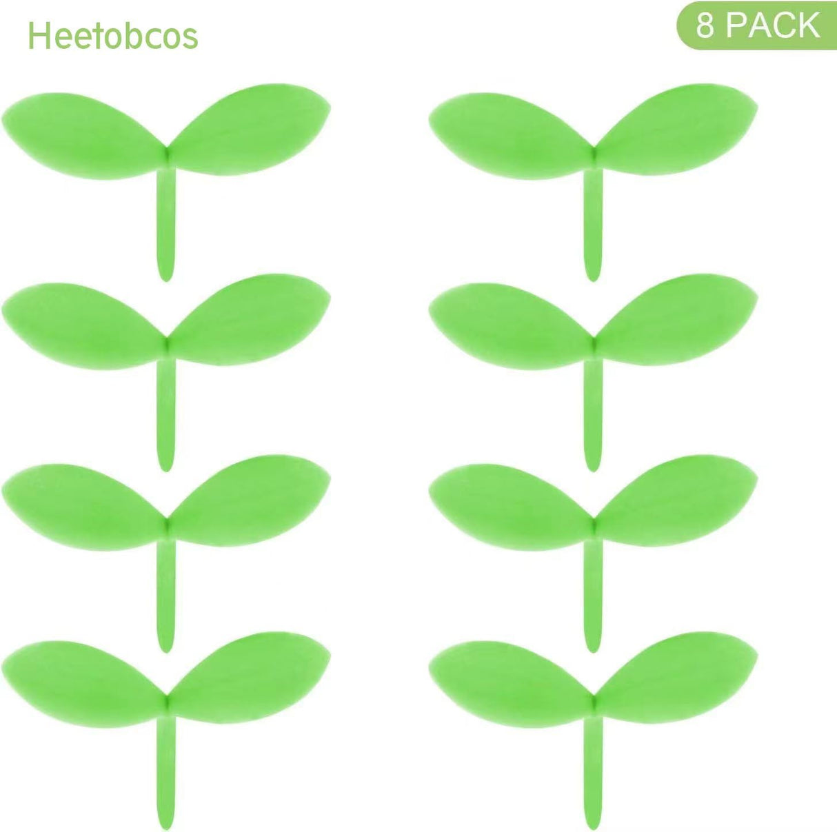 YKING Sprout Little Green Bookmarks Silicone Grass Buds Creative Green Bookmarks, Gifts for Book Lovers Reading, Set of 8 Heetobcos