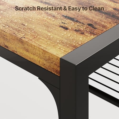 Gizoon Dining Table Set for 6 with Chairs, 7-Piece Kitchen Table Set for Small Space, Apartment, Kitchen, Dining Room, Space-Saving Gizoon