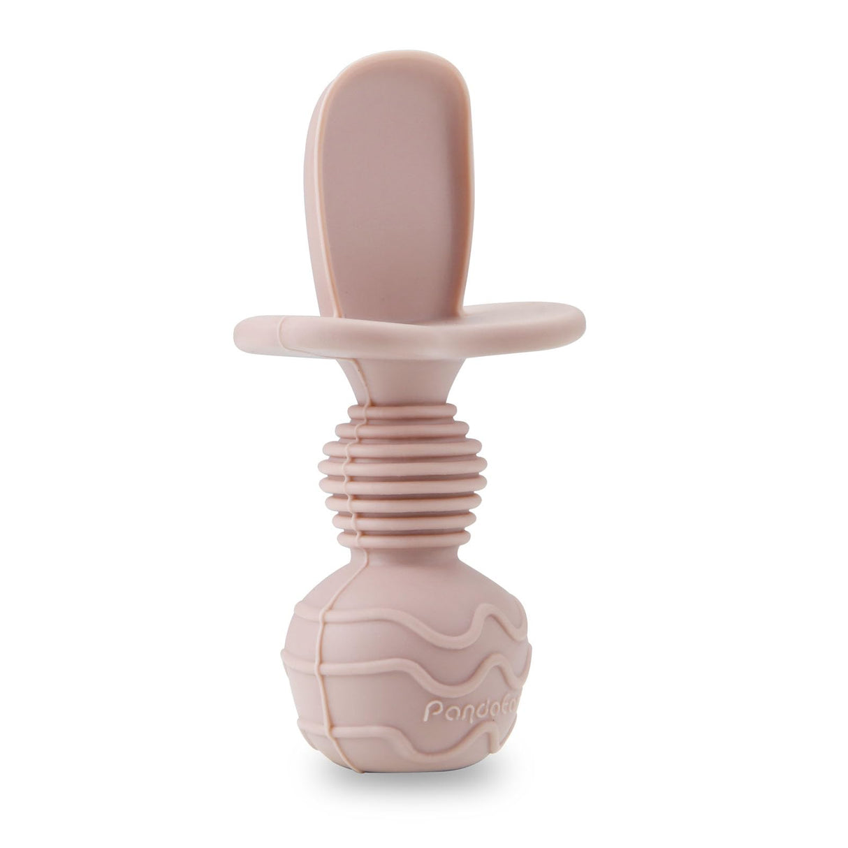 PandaEar 6 Pack Silicone Baby Spoons and Fork Feeding Set- Anti-Choke First Self Feeding Utensils for Baby Led Weaning Ages 3 Months -Pink PandaEar