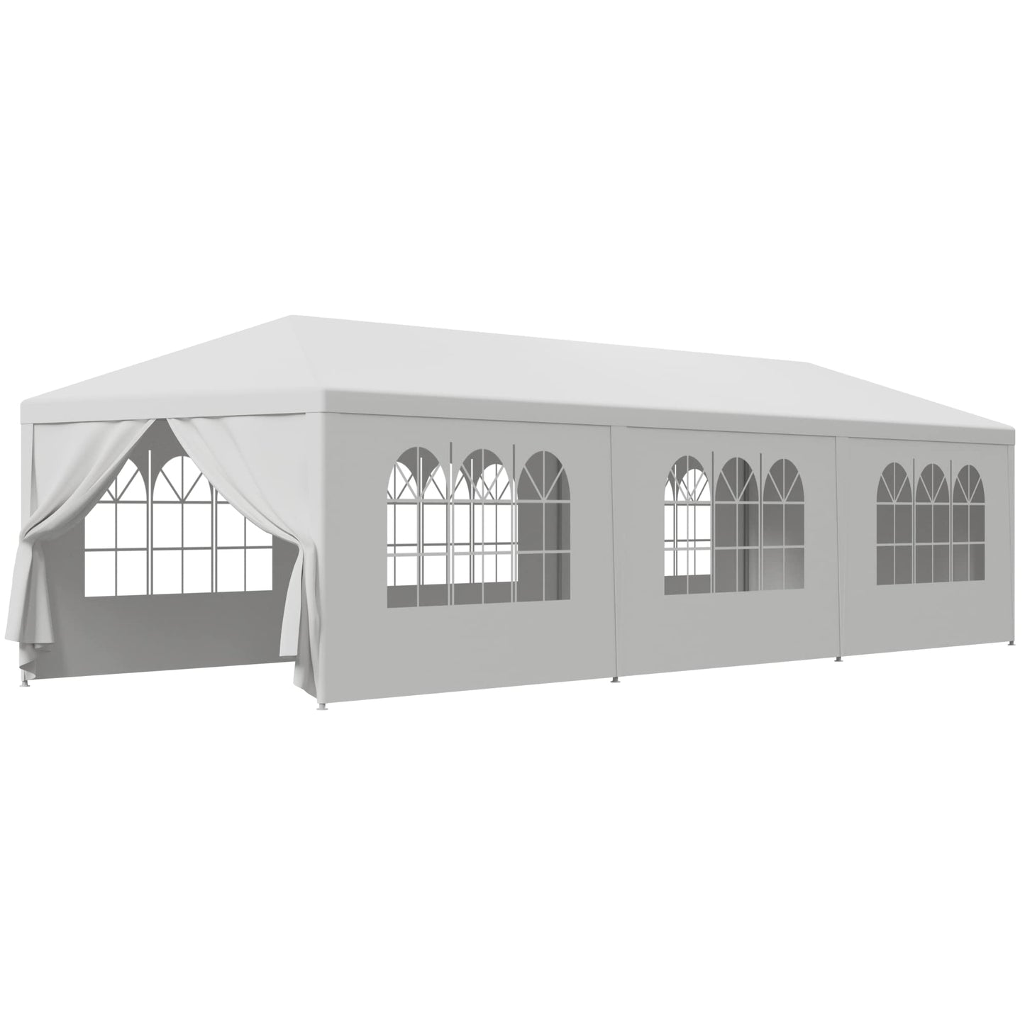 BBBuy 10'x30' Outdoor Party Wedding Tent Canopy Waterproof Camping Gazebo BBQ Shelter Pavilion Heavy Duty, 8 Removable Sidewalls (10x30) - WoodArtSupply