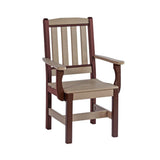 DutchCrafters 9-Piece Outdoor Patio Poly Dining Set, 96" Rectangle Table with 8 Dining Height Chairs for Outside Eating, Gathering, Entertaining - Amish Made in USA (Weatherwood on Brown) DutchCrafters