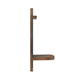 Yorkmills Sconces Wall Decor Set of 2, Wall Candle Holder Rustic Home Decor, Farmhouse Wall Art Floating Candle Sconces Shelf Wooden Wall Decorations for Living Room, Dining Room, Bedroom, Bathroom Yorkmills