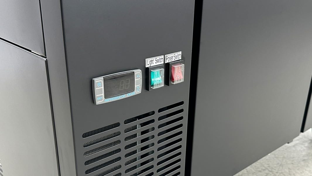 cooler depot Beer Keg Dispenser Kegerator Commercial Refrigerator Beer double Taps 60" - Black, Half-KegX2, TowerX2,2 Taps cooler depot