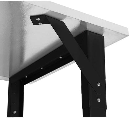 Workbench Frame - 3 Legs - 20" Depth - 29" to 35" Height Adjustable - Black - by BenchPro - WoodArtSupply