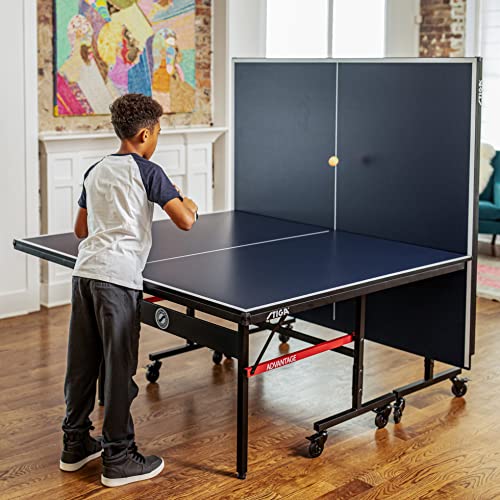 STIGA Advantage Series Ping Pong Tables - 13, 15, 19, and 25mm Tabletops - Quickplay 10 Minute Assembly - Playback Mode - Recreational to Tournament Level STIGA