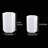 3 Pack Cylinder Candle Molds and 2 Pack Hexagon Shaped Candle Molds Cylinder Light Resin Mold for Making Candles, Soaps, Flower Specimen, Insect Specimen, DIY Clay Molds etc (5 Sizes) GeoGeoDIY