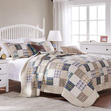 Greenland Home 2-Piece Oxford Quilt Set, Twin, Multicolor Greenland Home Fashions