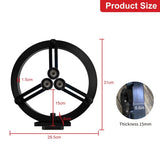 Woodturning Lathe Steady Rest,3-Point Round Steady Rest with 6 Pcs Position-adjustable Wheels for Up to 12in Swing Lathes RUNCHIFEI