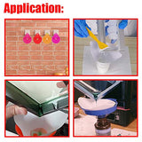 DAOKI 100 Pcs Paper Paint Filters 100 Micron Disposable Paint Paper Strainers for Resin 3D Printer with Collapsible Silicone Funnel, Hook, Clean Tool DAOKI