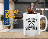 Axe Throw Coffee Mug 11oz White -Wood targets - Sport Game Tomahawk Target Throwing wooden Competition Hunting Luxe Gifting
