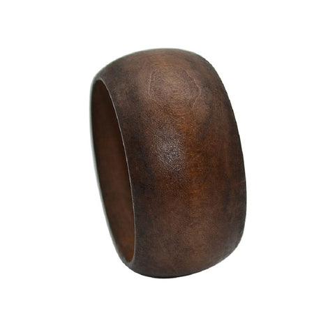 Boho Wooden Bracelet Multi-Colored Wide Chunky Bangle Bohemian Jewelry Wood Wristband for Women-Brown Caiyao