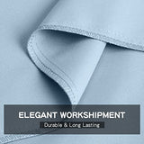 FreshCulture Queen Flat Sheet - Hotel Quality Queen Flat Sheet Only - Brushed Microfiber Top Sheet - Ultra Soft & Breathable - Wrinkle-Free - Easy Care - Single Flat Sheet (Queen, Light Blue) FreshCulture