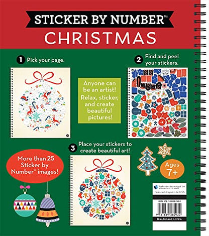 Brain Games - Sticker by Number: Christmas (28 Images to Sticker - Christmas Tree Cover) (Volume 2)