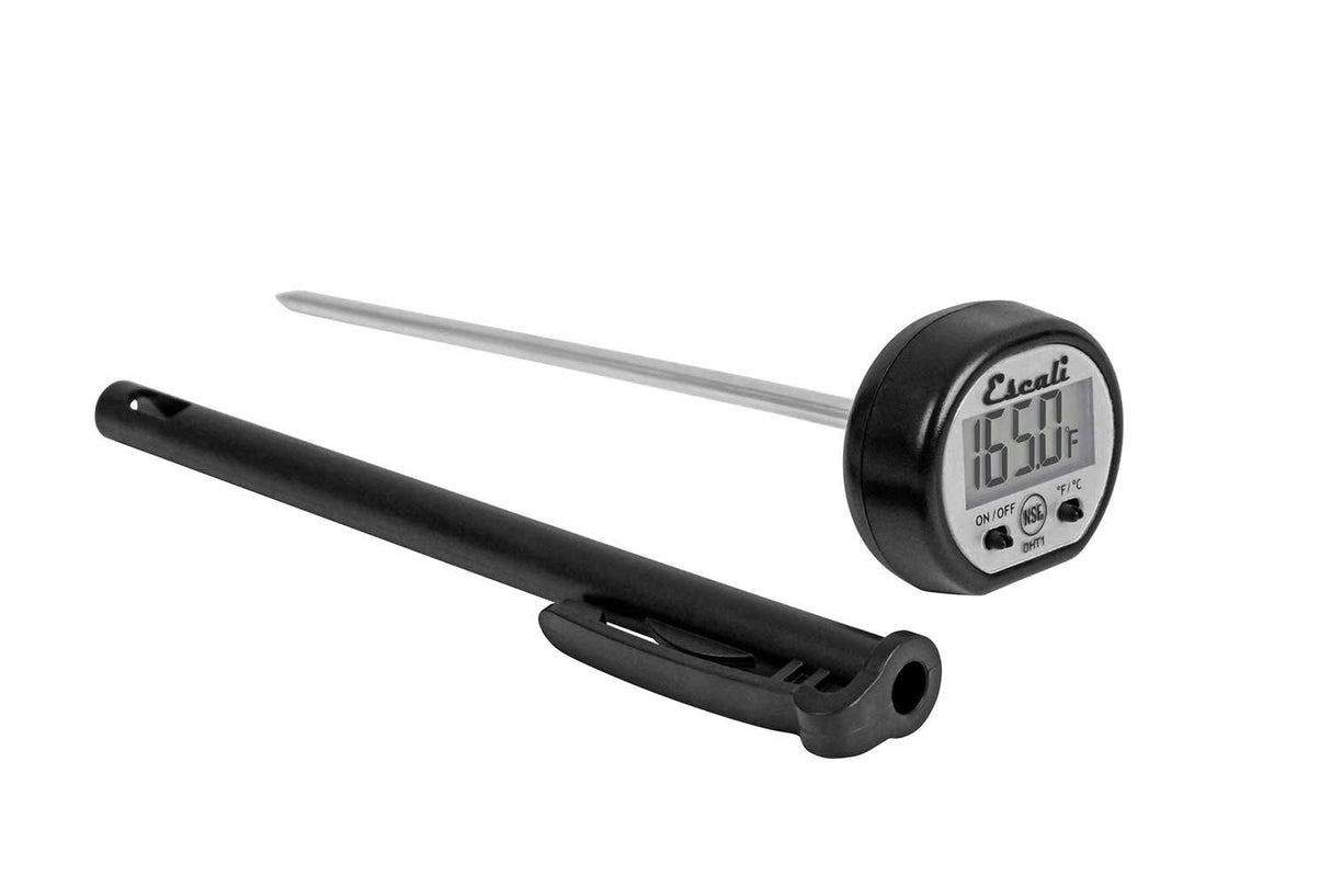 Escali Digital Display Kitchen Thermometer, Target Cooking for Meat, Anti Roll Design Extend Probe Holder NSF Certified Escali