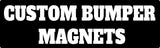 Custom Magnetic Bumper Sticker Customizable Magnet | Personalized Magnet | Multiple Size Options | Automotive Magnet | Customizable Pick Your Font Pick Your Color Magnetic for Bumper ArkWisdom