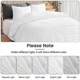 NEXHOME PRO Twin Duvet Cover, White 2 Pieces Boho Tufted Duvet Cover Set, Soft and Lightweight 100% Washed 100% Washed Microfiber Comforter Cover Set for All Season(White Twin, 66 x 90)-No Comforter NEXHOME PRO