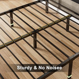 Feonase Full Size Bed Frame with Ergonomic Storage Headboard & Charging Station, LED Platform Bed Frame, Heavy Duty Metal Slats, No Box Spring Needed, Easy Assembly, Black Feonase
