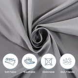 Cot Sheets 31" x 75", Cot Fitted Sheet for Narrow Twin/RVs Bunk/Camper Bunk/Guest Beds/Army Cots/Trifold Mattress/Travel Size Mattress, Shrinkage & Stain Resistant Cot Size Cover, Gray JQCOVEI
