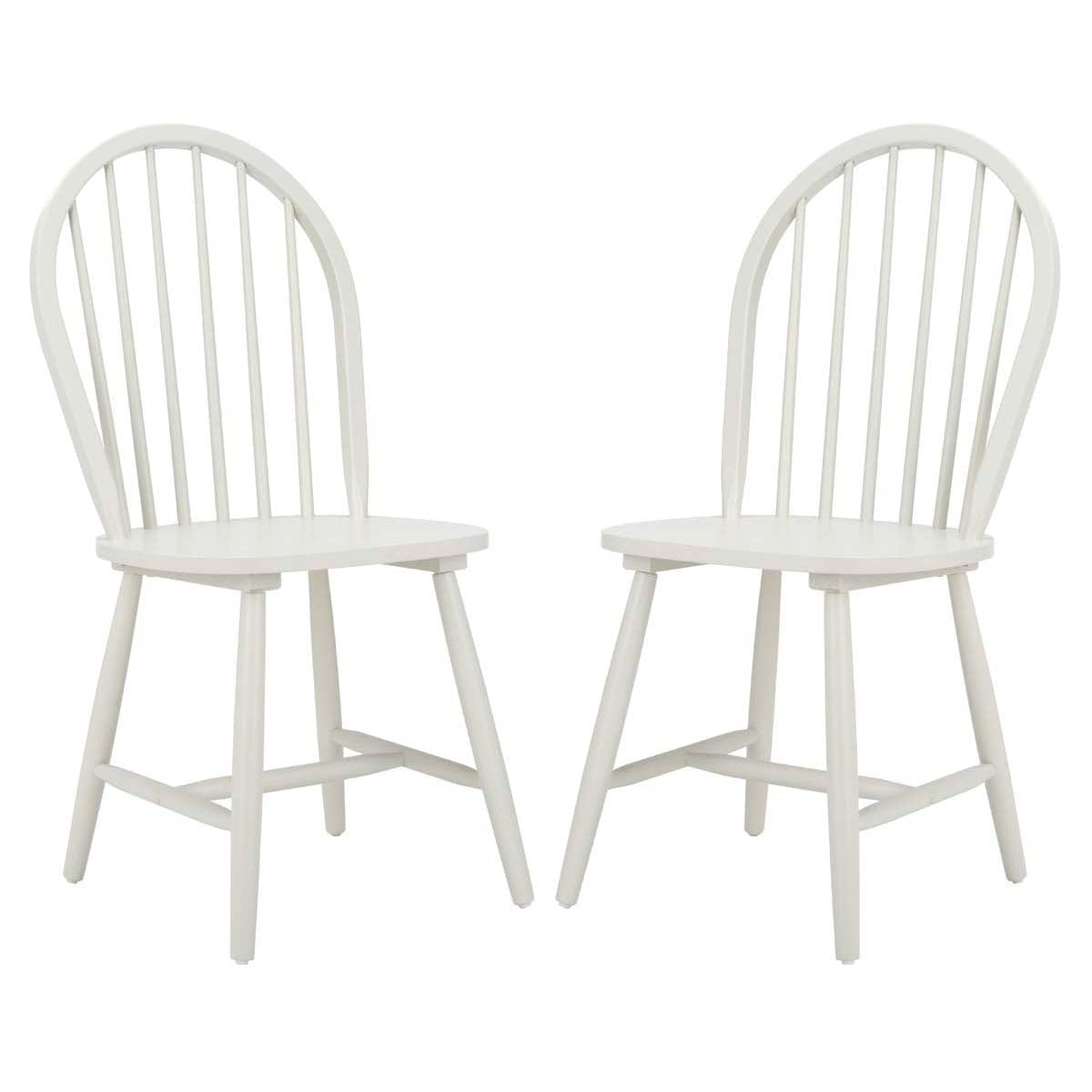 Safavieh Camden Spindle Back Dining Chair, 0, Off White - WoodArtSupply