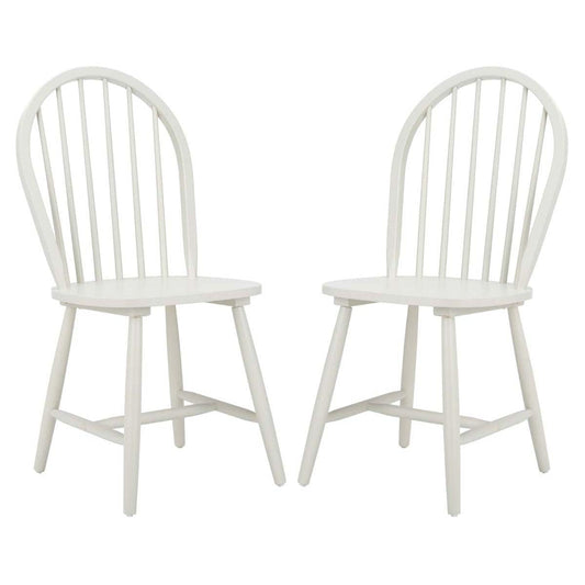 Safavieh Camden Spindle Back Dining Chair, 0, Off White - WoodArtSupply