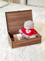 Personalized wooden name box for memories, keepsake - Christmas gift, present for Him, Boyfriend, Boy, Guy, Groomsmen, Friend for Birthday InsideDecor.Shop