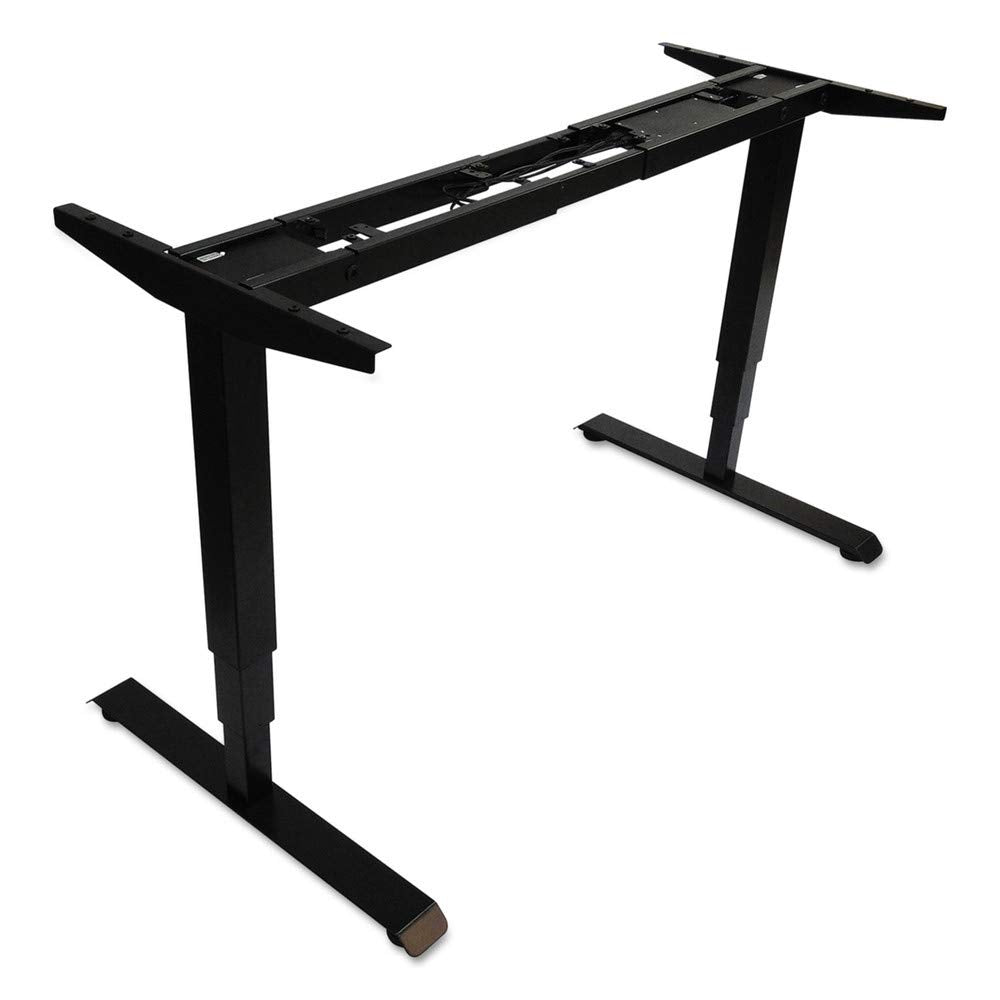 Alera AdaptivErgo 3-Stage Electric Height-Adjustable Table Base with Memory Controls, 48 to 72 w x 24 to 36d x 25 to 50.7h, Black Alera