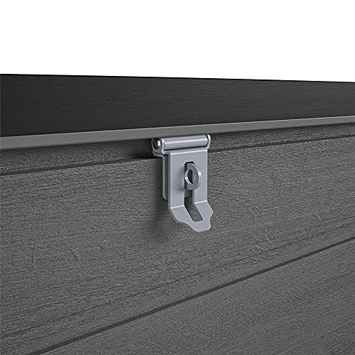 Cosco Outdoor Living 88180BGY1E Cosco Outdoor Patio Storage, Extra Large, 180 Gallons, Charcoal Deck Box, Black/Gray Cosco