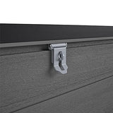 Cosco Outdoor Living 88180BGY1E Cosco Outdoor Patio Storage, Extra Large, 180 Gallons, Charcoal Deck Box, Black/Gray Cosco