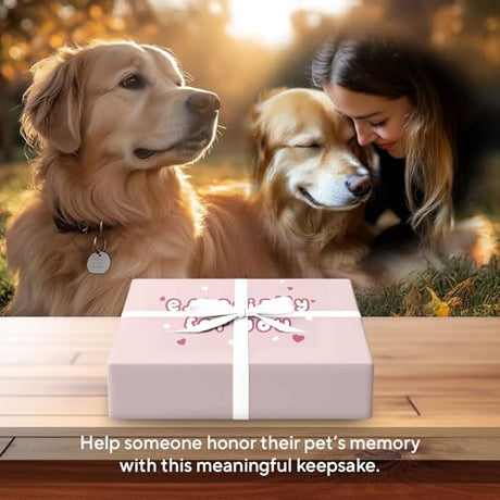 X-partner 4×6 Pet Memorial Photo Frame – Keepsake Remembrance Sympathy Gift for Loss of Dog or Cat – No Longer By My Side But Forever In My Heart – Loving Memory Picture Frame for Pets X-partner