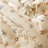 MorroMorn Super Soft Comforters Queen Size Bed Set, 3 PCS Bedding Sets - Thick Fluffy Comforter with 2 Pillowcases Neutral for Girls Boys Kids, Lightweight Warm Cozy for Cold Weather (Cute Animals) MorroMorn