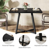 Tribesigns 31.5" Square Conference Table, Small Wooden Meeting Table for 2-4 People, Compact Office Table for Small Spaces, Seminar Room Tribesigns