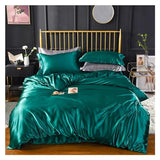 High-End Home Rayon Satin Bedding Set Luxury Single Double Duvet Cover Set, King Queen Size Bedding Sets No Sheets,Bed Generic