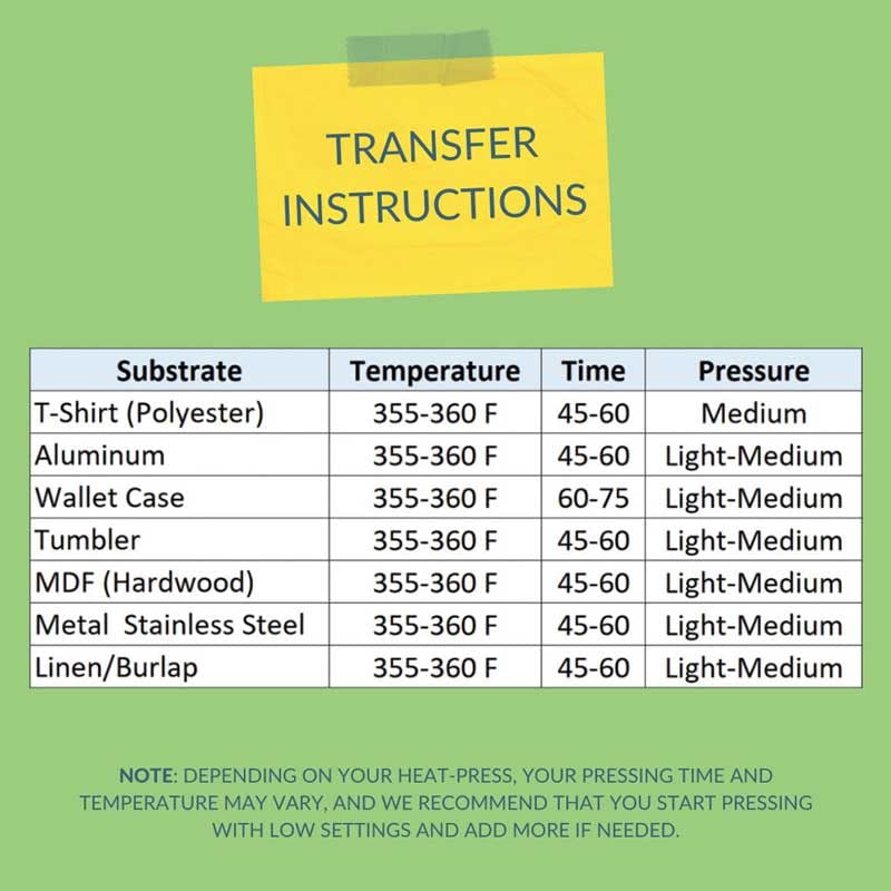 INNOSUB Dye Sublimation Transfer Paper for InkJet Printers 8.5"X11", Dye Sublimation Heat Transfer Paper (Pack of 120 Sheets) by INNOSUB USA INNOSUB