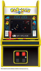My Arcade DGUNL-3220 Micro Player Mini Arcade Machine Pac-Man Video Game, Fully Playable,6.75 Inch Collectible,Color Display, Speaker,Volume Buttons, Headphone Jack,Battery or Micro USB Powered, Black My Arcade