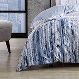City Scene - Twin Duvet Cover Set, 100% Soft Cotton Bedding for Year Round Comfort, 2 Piece Bed Set with Maching Pilliwcase (Sokal Blue) City Scene