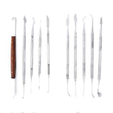 Wax Carving Tools - 10PCS Stainless Steel Wax Carvers Set Sculpture Chisel Tools Double-Ended Pottery and Polymer Clay Tools and Carrying Case LVCHEN