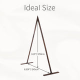 Inweder Triangle Wooden Wedding Arch - Wood Arch for Wedding Ceremony, Rustic Wedding Arch Stand, Natural Wood Backdrop Stand Wedding Arbor, Balloon Garland Stand for Garden Wedding Party, Event Inweder