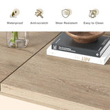Halitaa Extendable Dining Room Table for 6-10 Person, 55'' to 78'' Rustic Expandable Rectangle Dining Table, Meeting for Small Kitchens, Dining Office Areas, Oak Halitaa