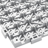 VEVOR Interlocking Tile 50PCS Gray, Drainage Tiles 12" x 12" Splicing, Soft PVC Interlocking Drainage Floor Tiles, Non-Slip Drainage Holes for Restroom, Bathroom, Kitchen, Pool, Wet Areas VEVOR