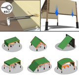 ColourTree 8' x 20' Beige Pergola Sun Shade Canopy Replacement Cover UPF50, Commercial Grade 260 GSM Cloth for Outdoor Patio, Garden, Deck, Backyard (We Make Custom Size) ColourTree