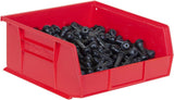 Akro-Mils 30235 AkroBins Plastic Storage Bins, Space-Saving Stackable Bins for Garage, Pantry, Craft Organization, 11" x 11" x 5", Red, 6-Pack Akro-Mils