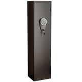 Welfiya 6-8 Gun Safes,Biometric Gun Safe for Pistols with Quick Access,57" Fireproof Cabinet with Adjustable Rack for Home Rifle and Shotguns,Fingerprint/Digital Keypad Lock,Black Welfiya