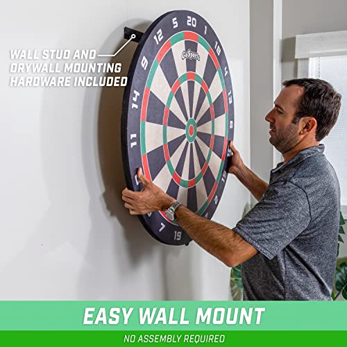 GoSports Giant 3 ft or 4 ft Cork Dartboards - Includes 12 Giant Darts and Scoreboard - New Fun Twist on Darts - WoodArtSupply