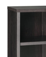 ClosetMaid Bookshelf Tiers, Adjustable Shelves, Tall Bookcase Sturdy Wood with Closed Back Panel, Black Walnut Finish, 6-Shelf Hutch ClosetMaid