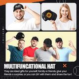 10 Pcs Sublimation Blank Trucker Hats Bulk Mesh Baseball Cap Polyester Mesh Trucker Hat for Men and Women (Black) Tarpop