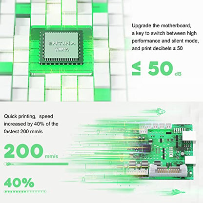 Tina2S 3D Printer with WiFi Cloud Printing, Fully Assembled and Mini 3D Printer for Beginners and Kids with Auto Leveling, High Precision Printer with Smart Control and Heated Spring Steel Bu - WoodArtSupply